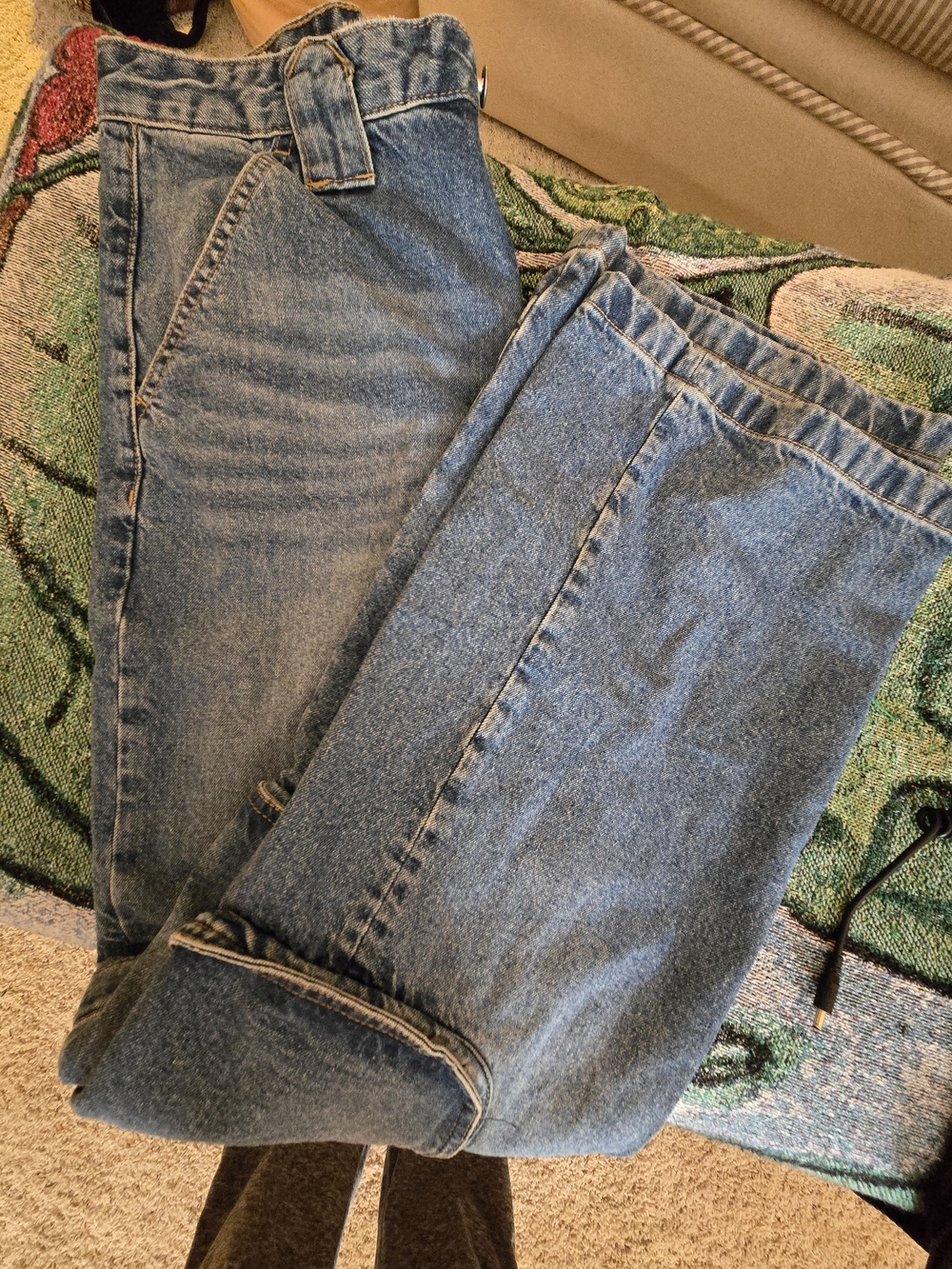 Gianni Bini Light Blue Denim Cargo Jeans - Picture 6 of 6